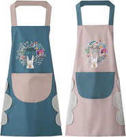 Floral Bunny Kitchen Apron Set