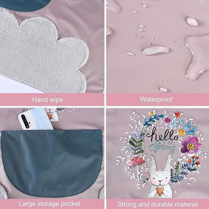 Floral Bunny Kitchen Apron Set